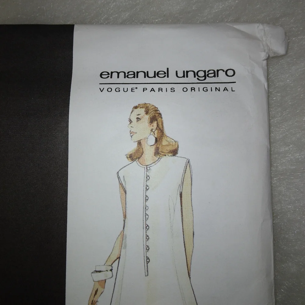 VOGUE 1542 Emanuel Ungaro Paris Original Jacket Top Pants Size 6-8-10